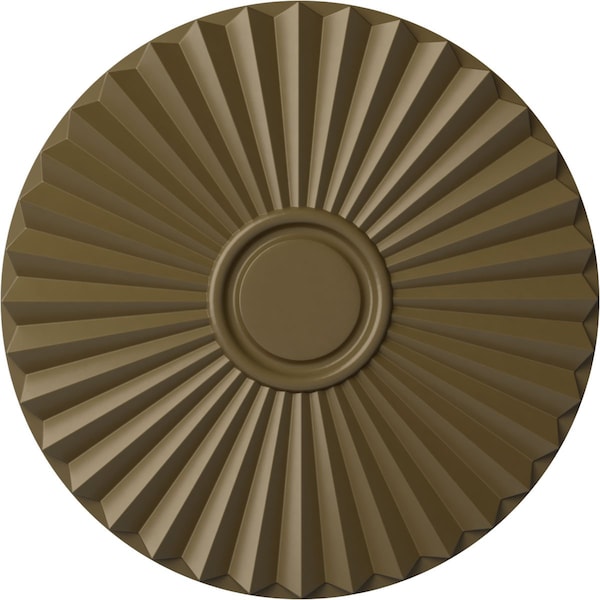 Ekena Millwork Shakuras Ceiling Medallion (For Canopies up to 5"), Hnd-Painted Mississippi Mud, 19 3/4"OD x 1 3/8"P CM20SHMMF - main